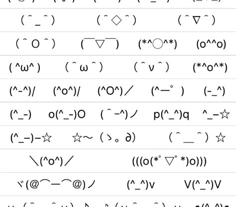 cute face copy paste|cute faces with keyboard symbols.